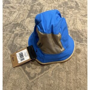 New The NORTH FACE MENS CLASS V REVERSIBLE BUCKET HAT Packable Blue Beige Sz S/M